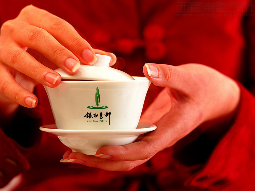 信陽華祥集團銀松雪柳茶葉品牌商標設(shè)計應(yīng)用效果
