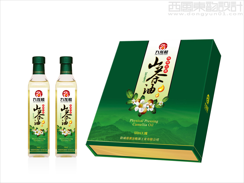 澳加糧油工業(yè)有限公司山茶油禮盒設(shè)計(jì)、山茶油瓶簽設(shè)計(jì)