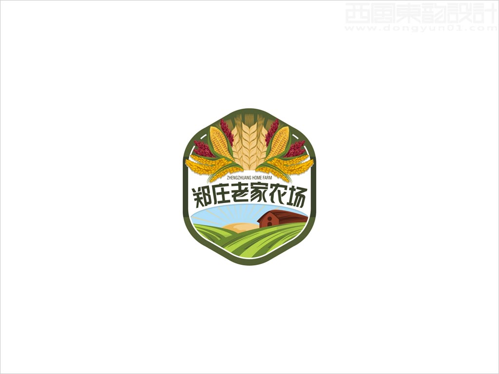 河北衡水安平縣鄭莊老家農(nóng)場標志設計案例圖片