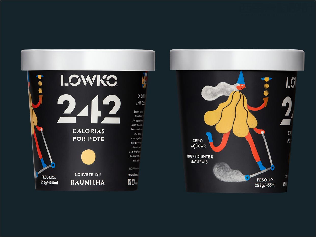 采用超現(xiàn)實(shí)插圖的巴西Lowko冰淇淋包裝設(shè)計