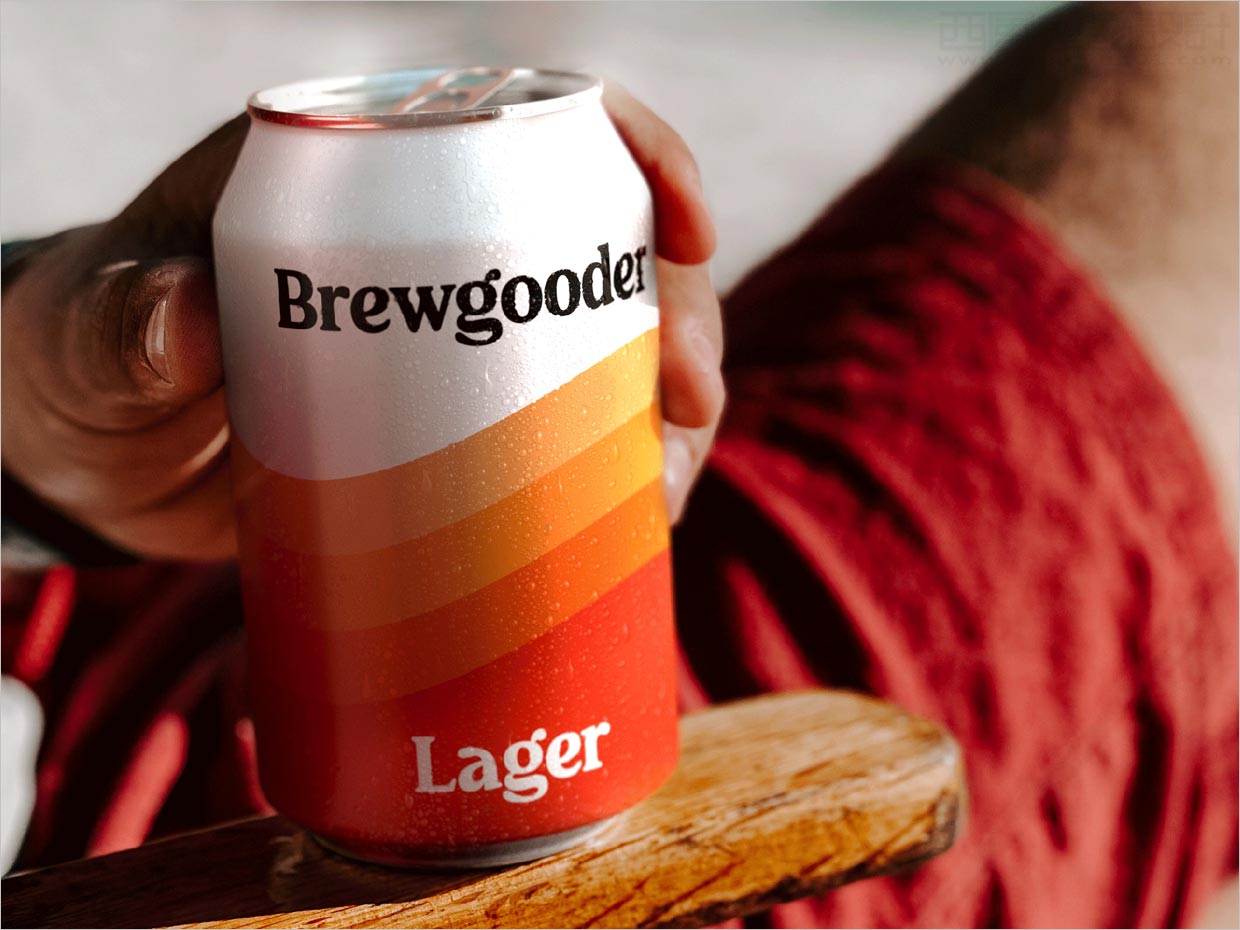 英國Brewgooder易拉罐啤酒包裝設(shè)計之實(shí)物照片