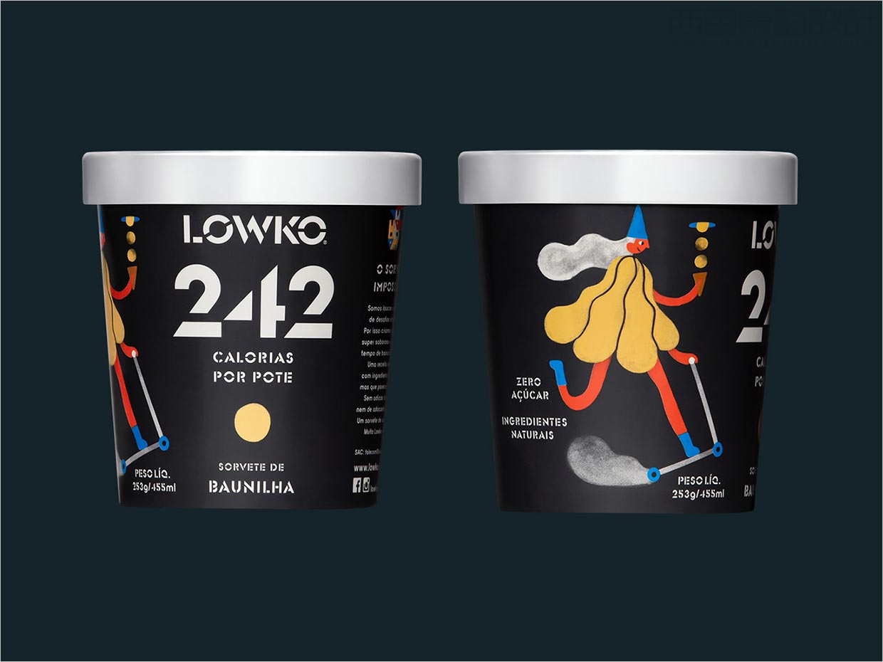Lowko 冰淇淋冰淇淋包裝設(shè)計(jì)，適合各種個(gè)性和口味的角色