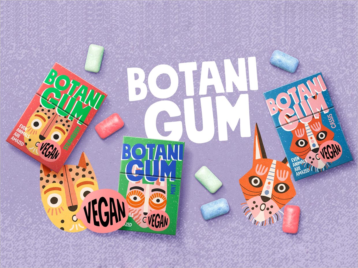 德國Botani Gum口香糖包裝設(shè)計之實(shí)物照片