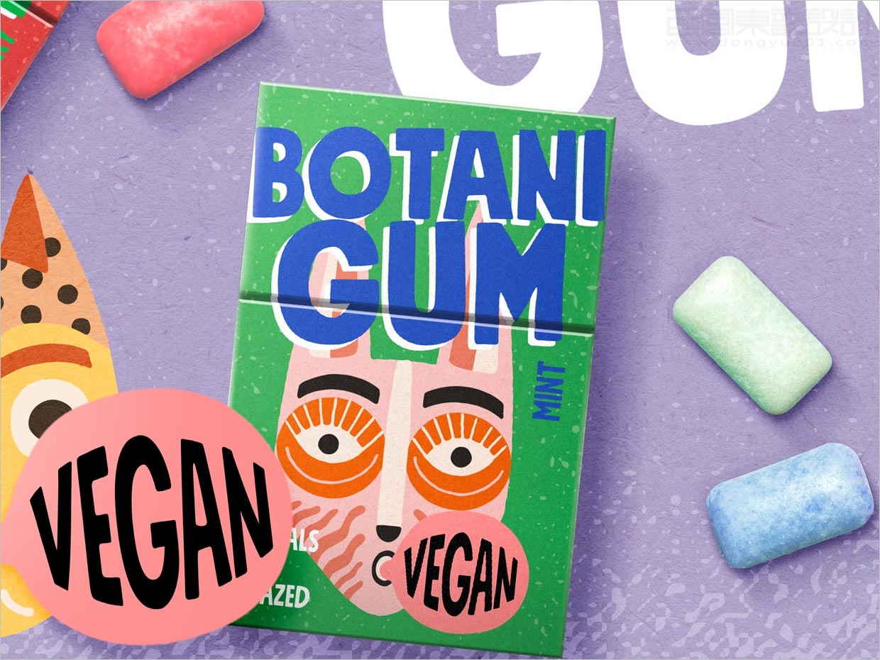 德國Botani Gum口香糖包裝設(shè)計之實(shí)物照片